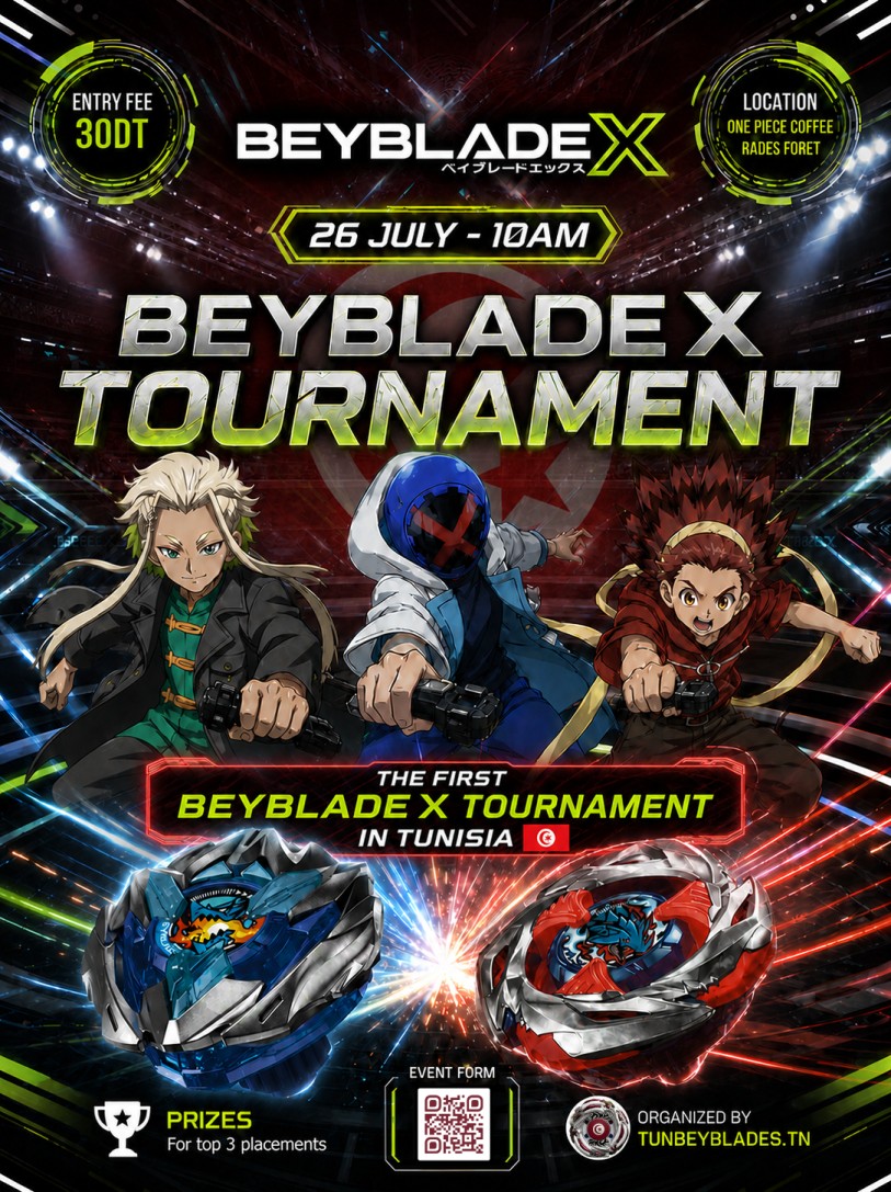 The first Beyblade X tournament in Tunisia